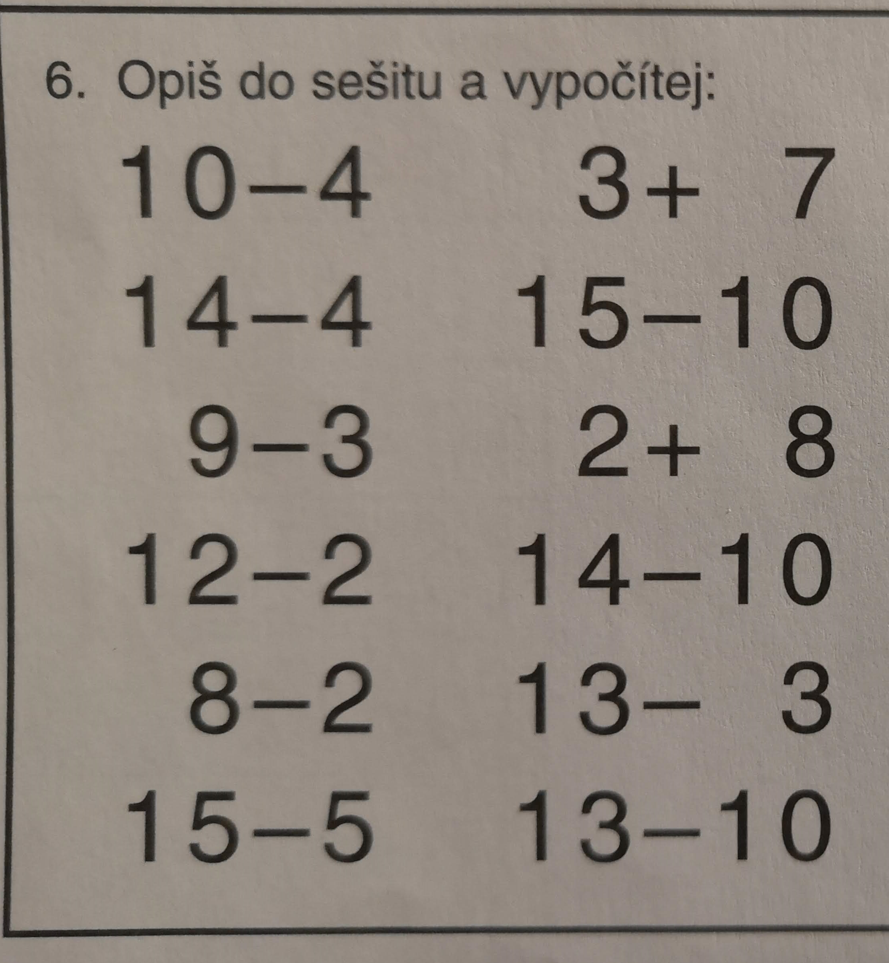 Úkol do sešitu blok 7